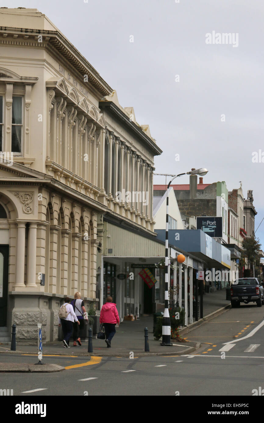Historic buildings Port Chalmers New Zealand Stock Photo Alamy