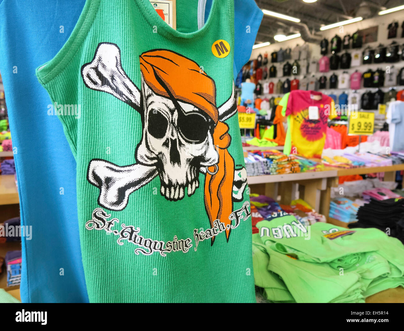Souvenir Shop in St. Augustine Beach, Florida, USA Stock Photo Alamy