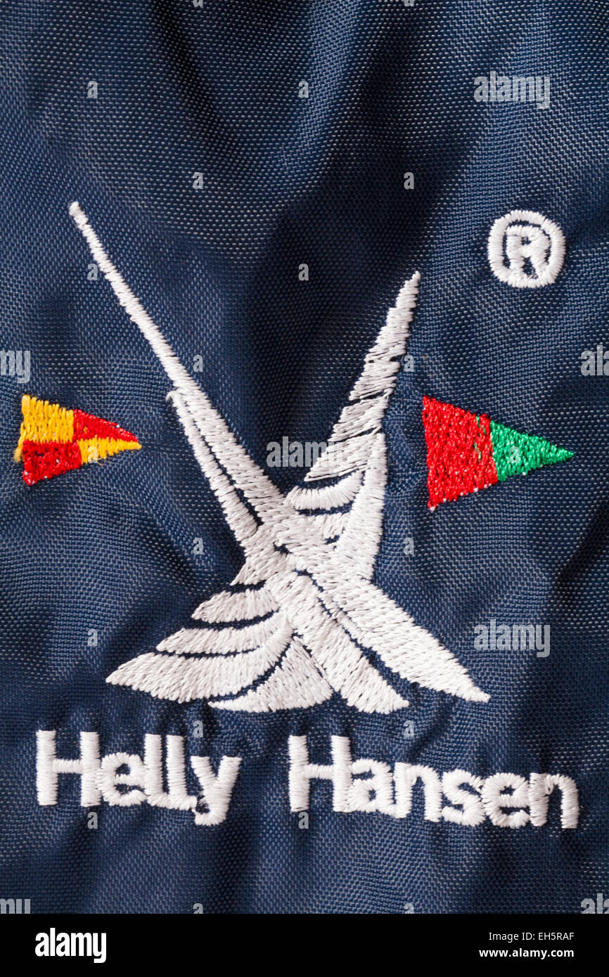 Helly Hansen logo on clothing Stock Photo - Alamy