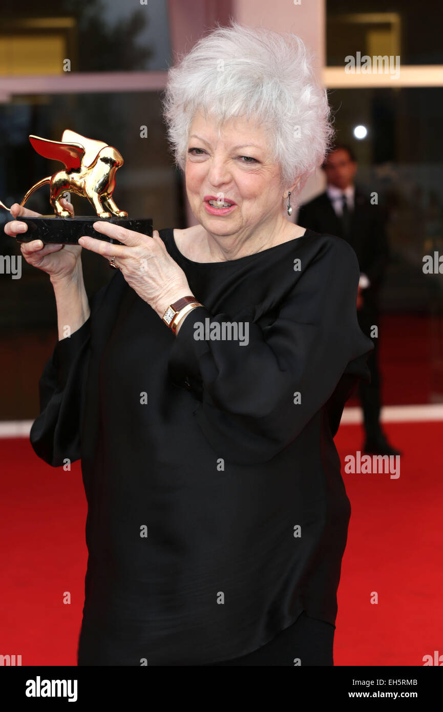 71st Venice Film Festival - Italy in a Day - Premiere  Featuring: Thelma Schoonmaker Where: Venice, Italy When: 02 Sep 2014 Stock Photo