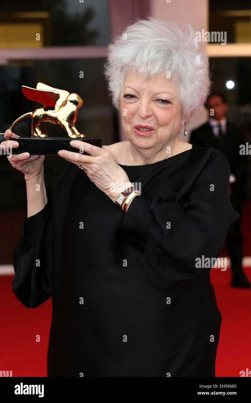 71st Venice Film Festival - Italy in a Day - Premiere  Featuring: Thelma Schoonmaker Where: Venice, Italy When: 02 Sep 2014 Stock Photo