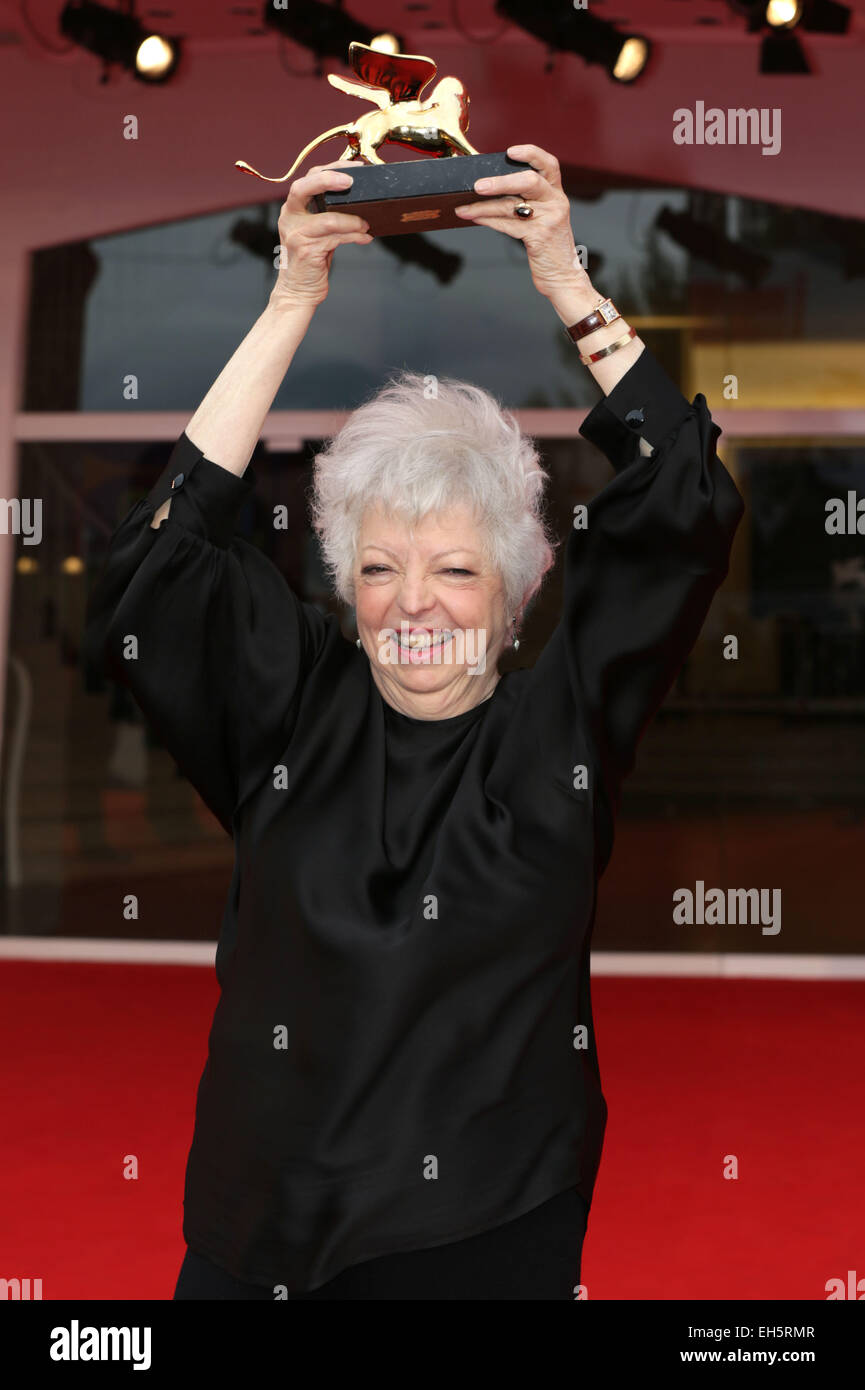 71st Venice Film Festival - Italy in a Day - Premiere  Featuring: Thelma Schoonmaker Where: Venice, Italy When: 02 Sep 2014 Stock Photo