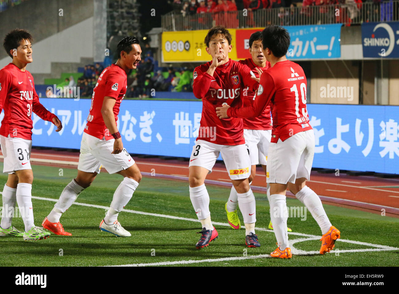 Shonan BMW Stadium Hiratsuka, Kanagawa, Japan. 7th Mar, 2015. Urawa Red ...