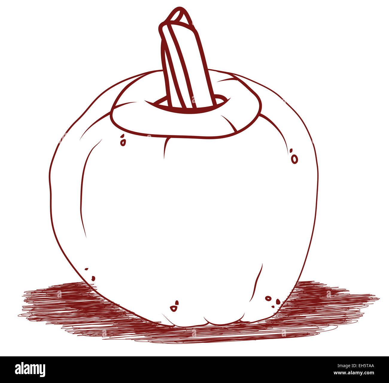 Pumpkin artistic Halloween illustration. Halloween and autumn Stock Photo