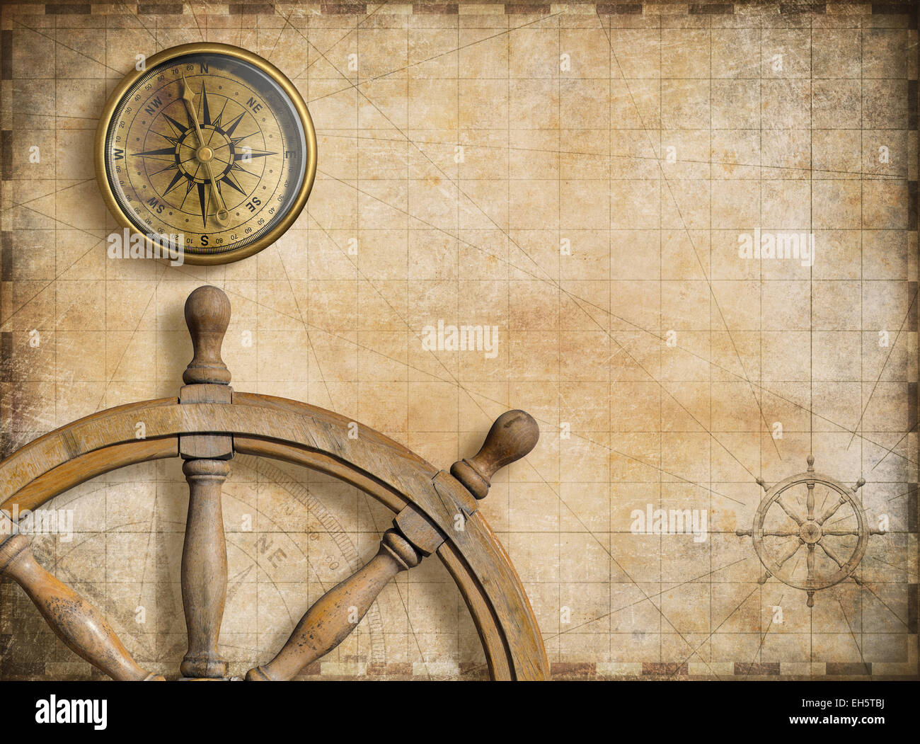 old map compass clip art