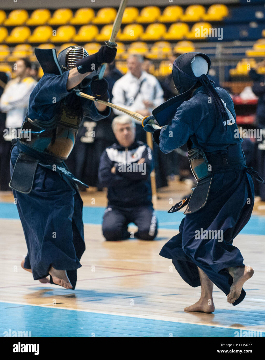 Piedmont, Turin, Italy. 7th March, 2015.   Italian Cik Kendo Championships individual - start competitions Credit:  Realy Easy Star/Alamy Live News Stock Photo