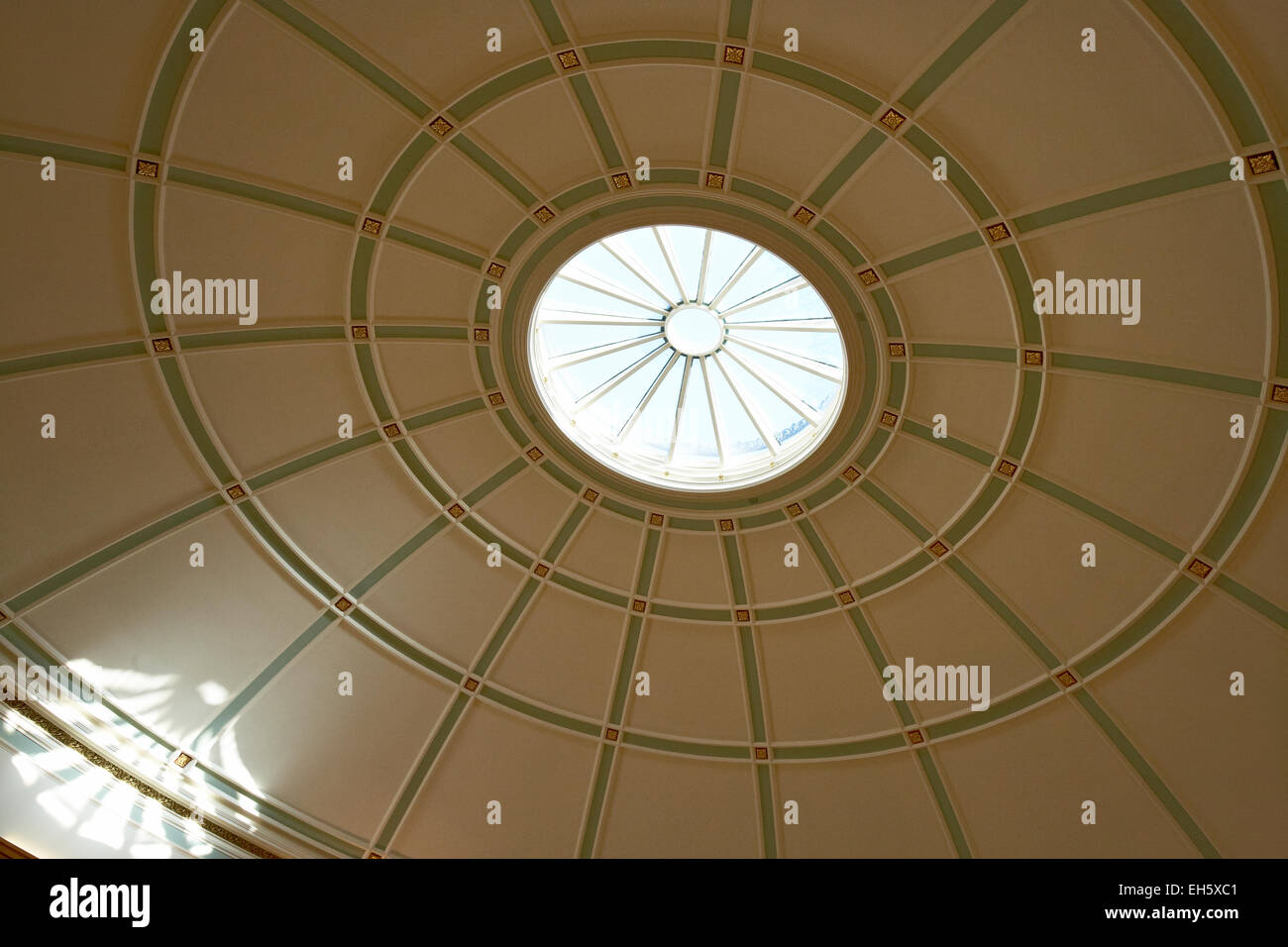 Ceiling in Picton reading room Central Library Liverpool Merseyside UK Stock Photo
