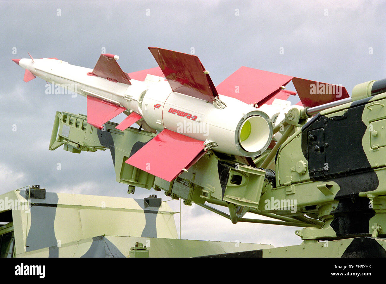 Anti-aircraft missiles Pechora-2 Stock Photo