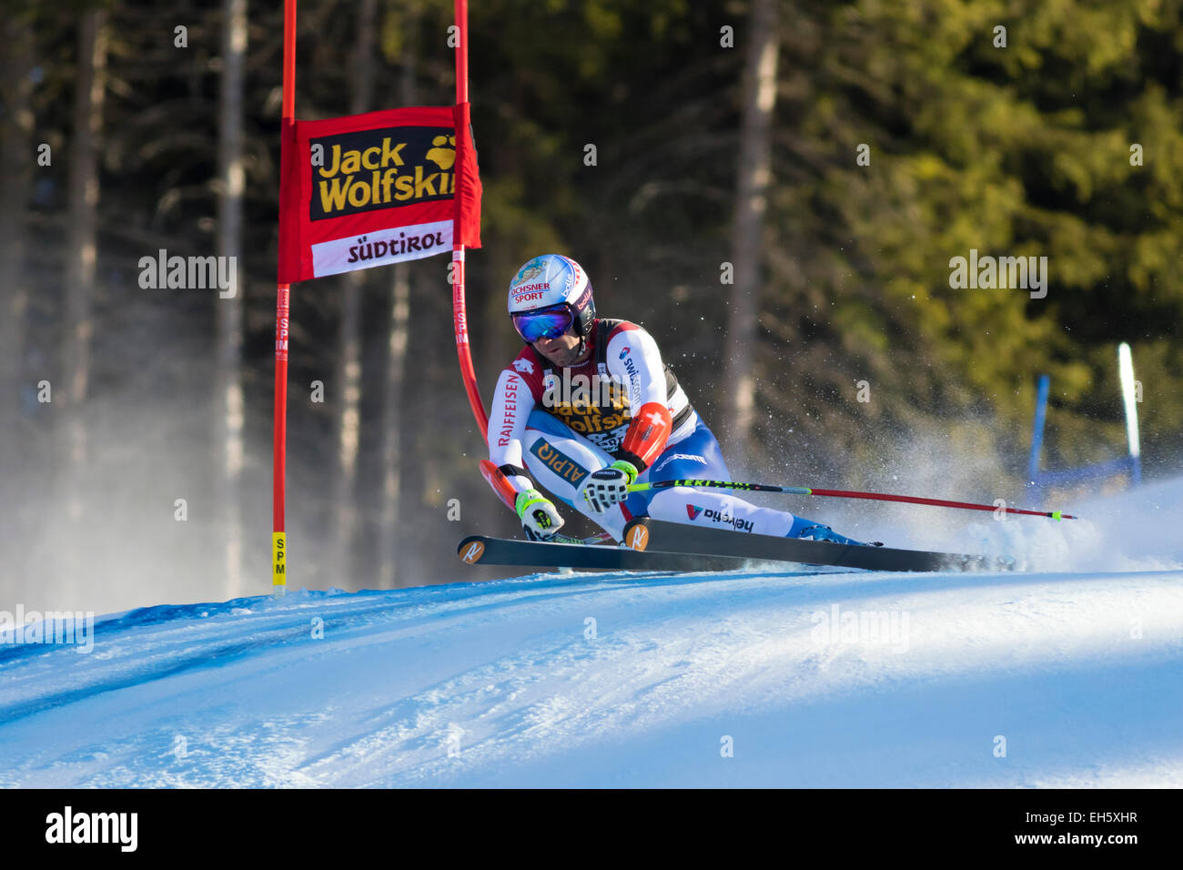 Val Gardena, Italy 20 December 2014. DEFAGO Didier (Sui) competing in the Audi FIS Alpine Skiing World Cup Super-G race Stock Photo