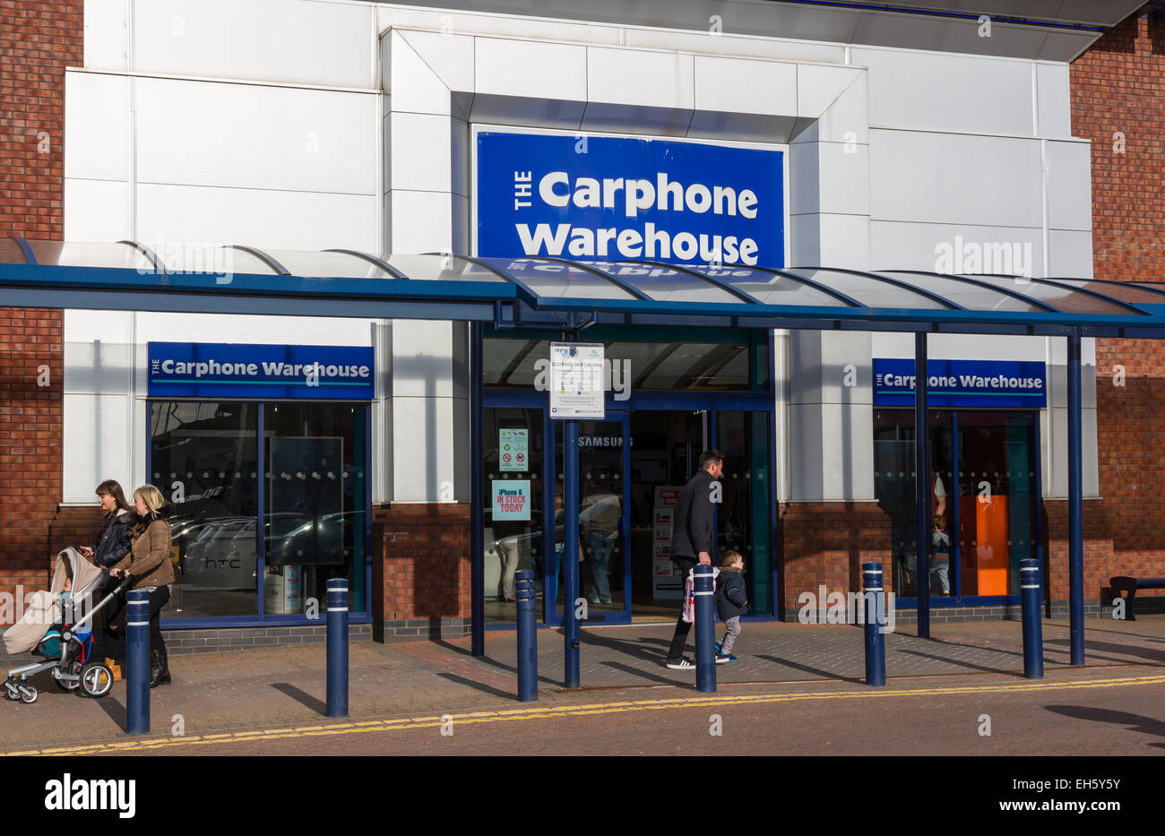 A Carphone Warehouse store on MIddlebrook Retail Park in Horwich, Bolton Stock Photo