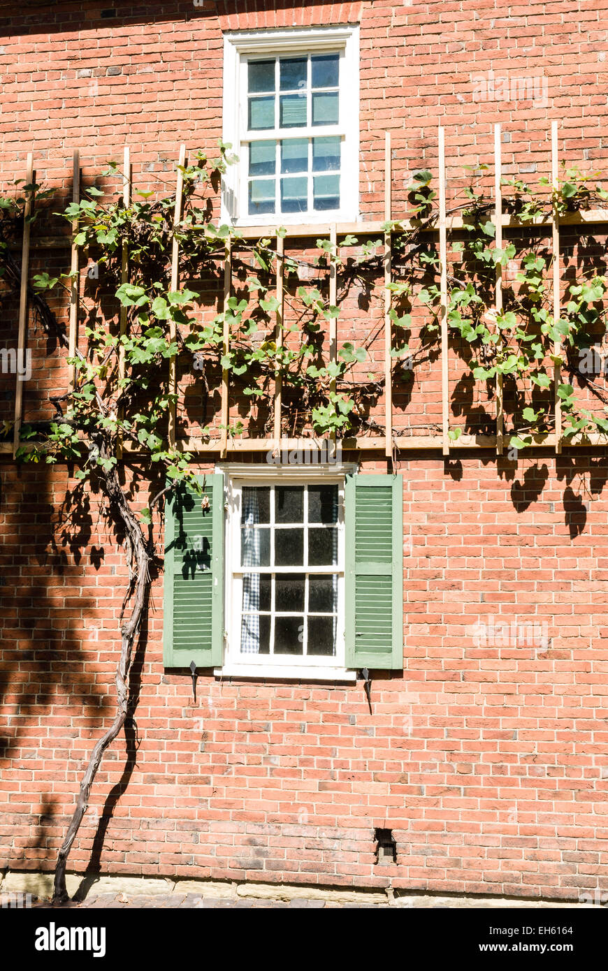 Baker House, Old Economy Village, Ambridge, Pennsylvania Stock Photo