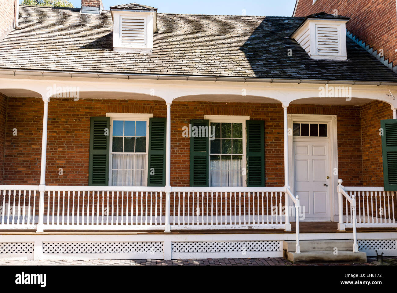 Rapp House, Old Economy Village, Ambridge, Pennsylvania Stock