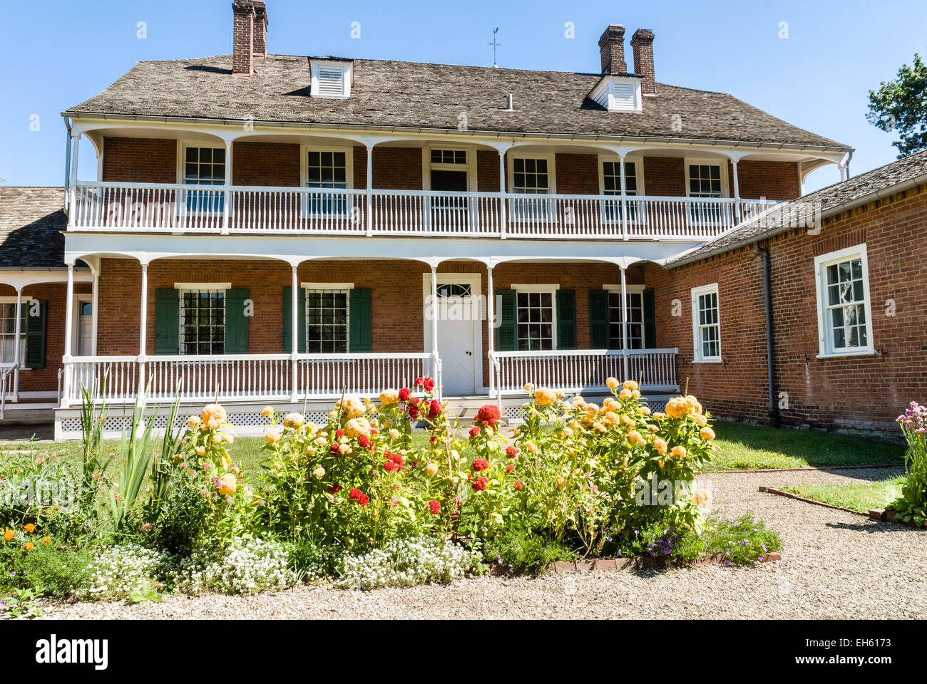 Rapp House, Old Economy Village, Ambridge, Pennsylvania Stock