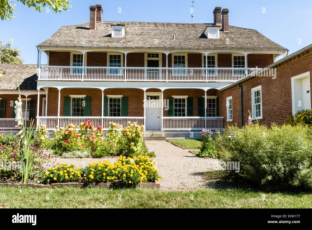 Rapp House, Old Economy Village, Ambridge, Pennsylvania Stock