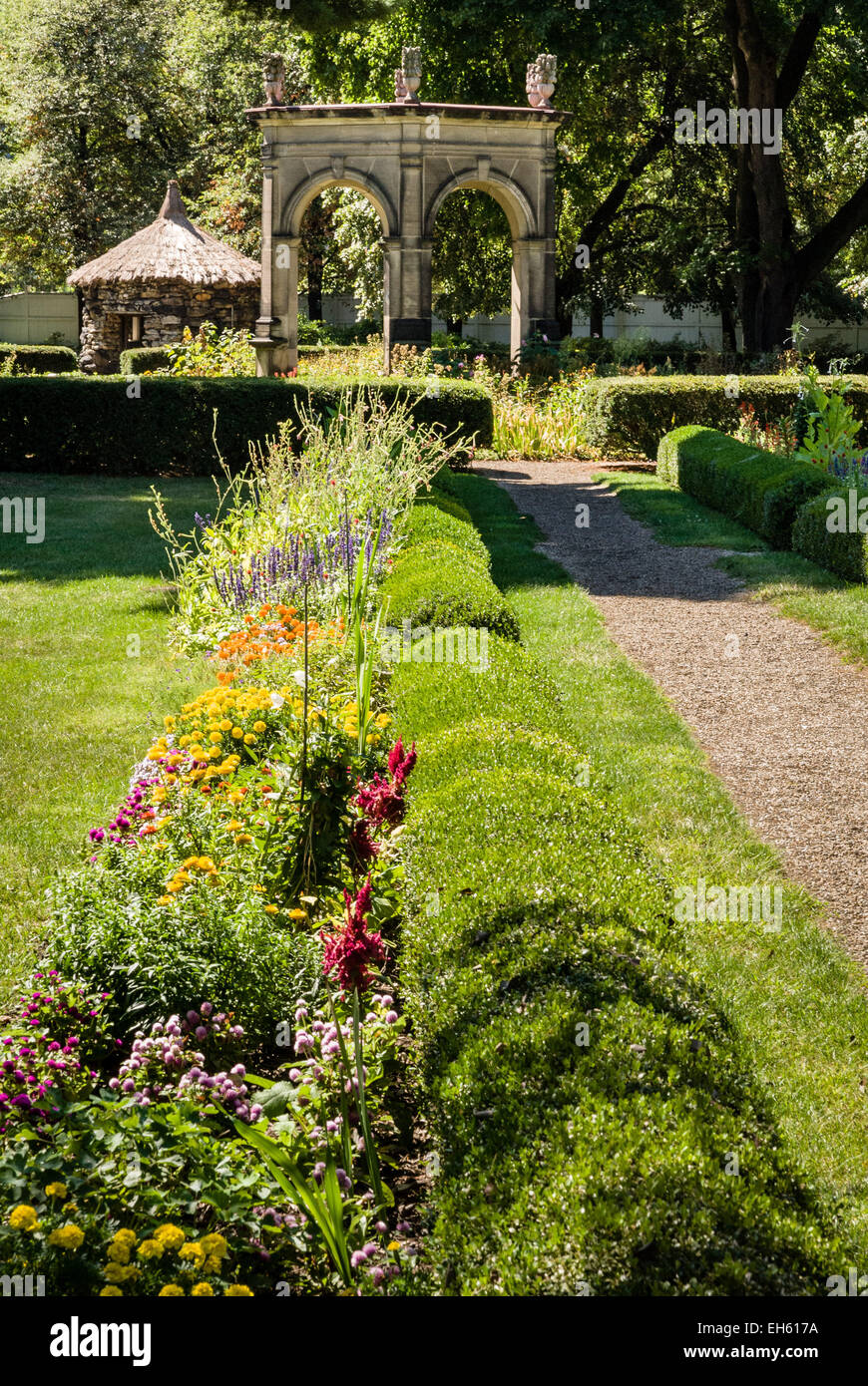 Rapp Garden, Old Economy Village, Ambridge, Pennsylvania Stock
