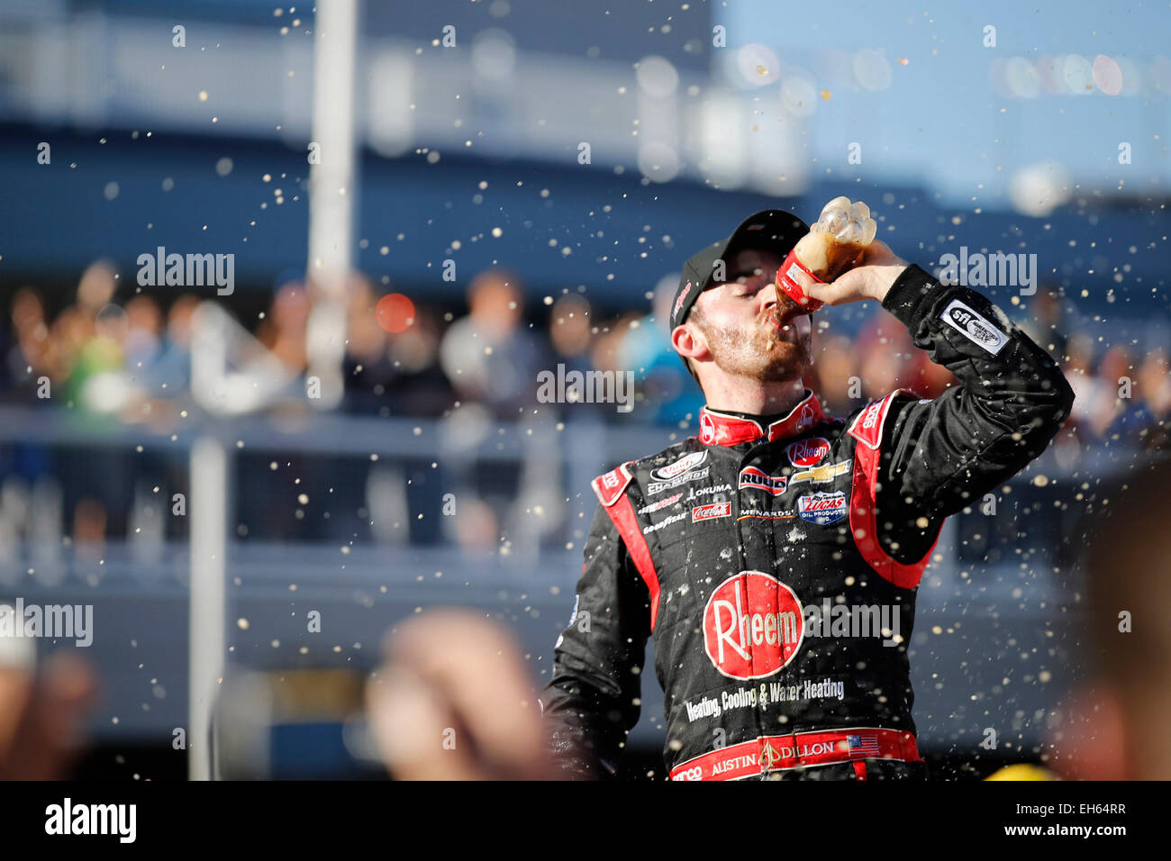 Las Vegas, NV, USA. 7th Mar, 2015. Austin Dillon (33) wins the Boyd ...