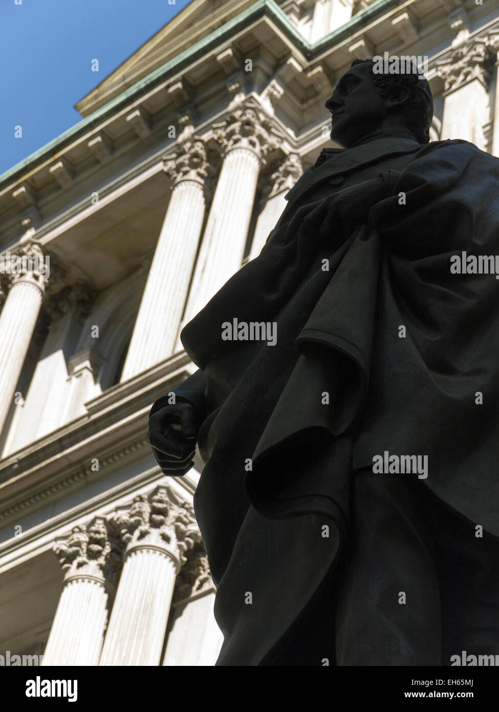Josiah Quincy III statue Old City Hall Boston Stock Photo Alamy