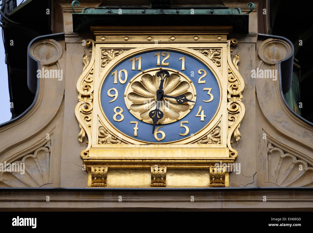 Glockenspiel clock in Graz, Styria, Austria on January 10, 2015. Stock Photo