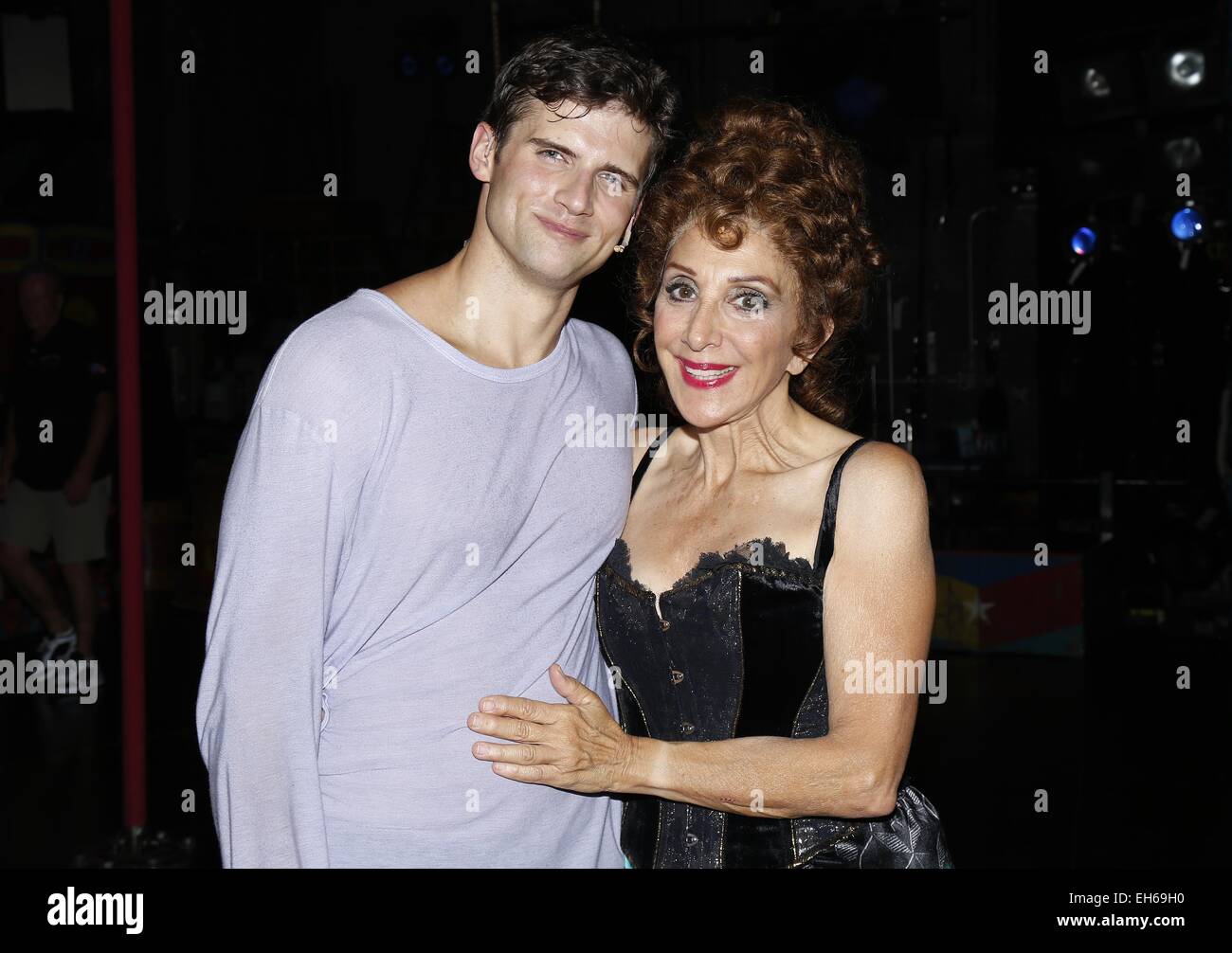 Two-Time Tony winner Andrea Martin returns to Broadway's Pippin at the  Music Box Theatre - Backstage. Featuring: Kyle Dean Massey,Andrea Martin  Where: New York, New York, United States When: 02 Sep 2014