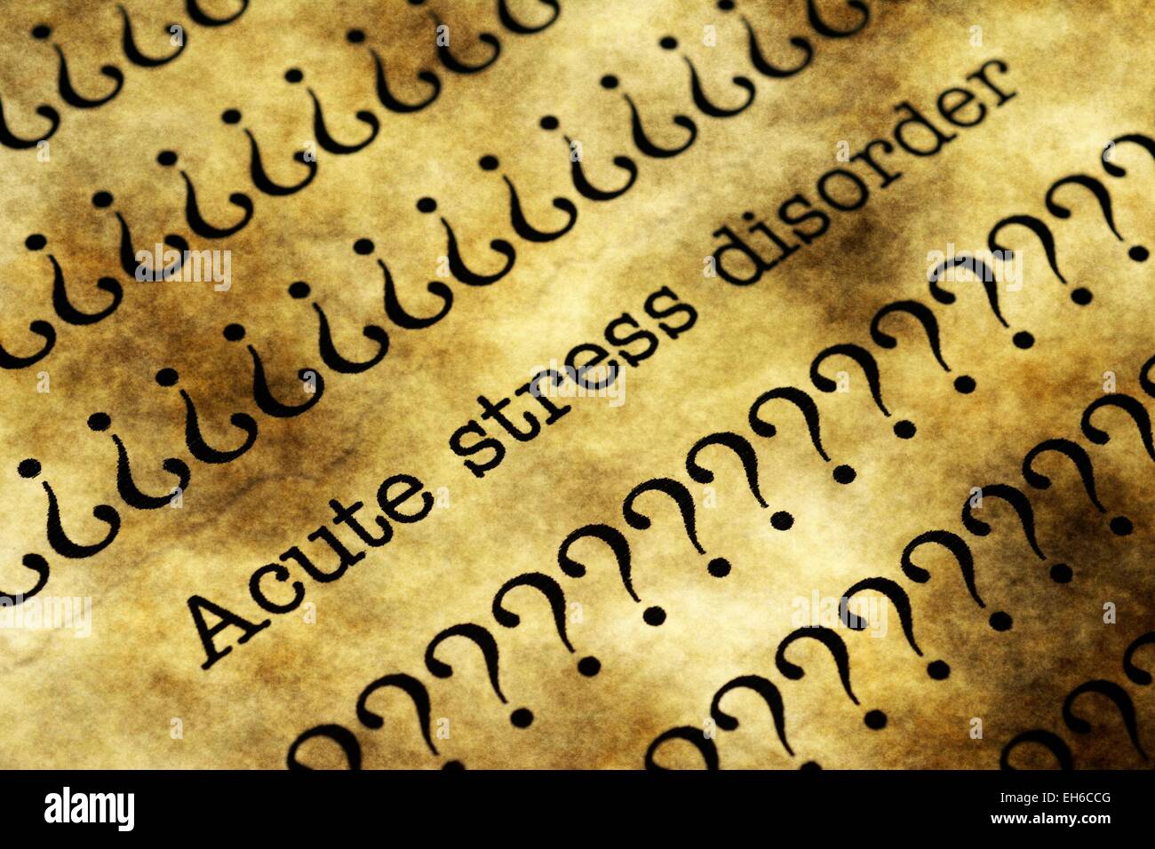 Acute stress disorder Stock Photo - Alamy