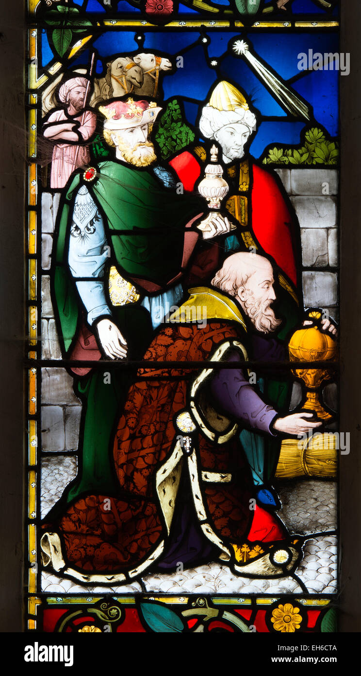 Three wise men stained glass hi-res stock photography and images - Alamy