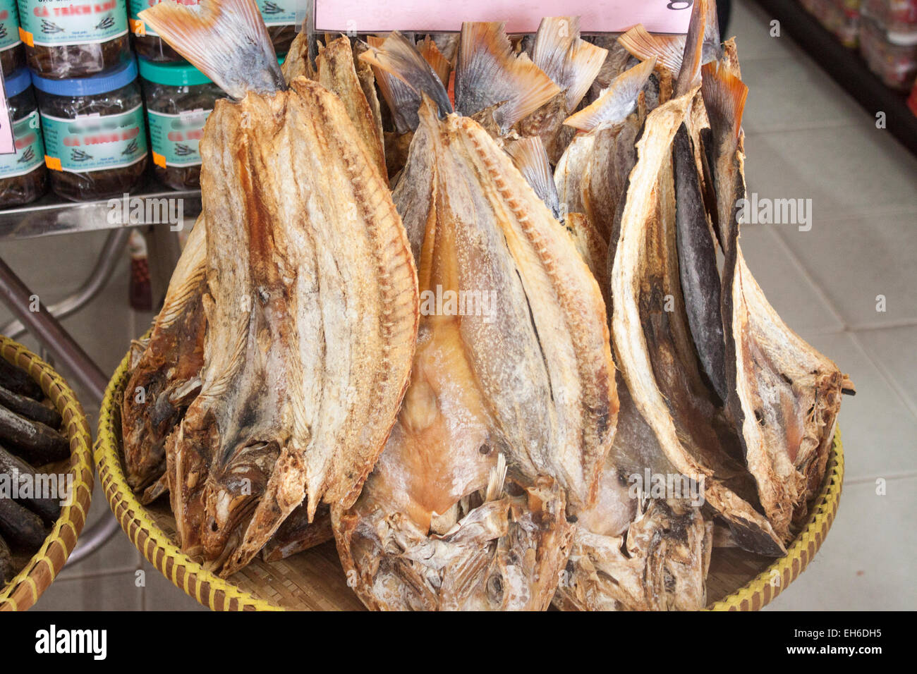 A lot of dry fish, at a market in Phu Quoc, Vietnam Stock Photo Alamy
