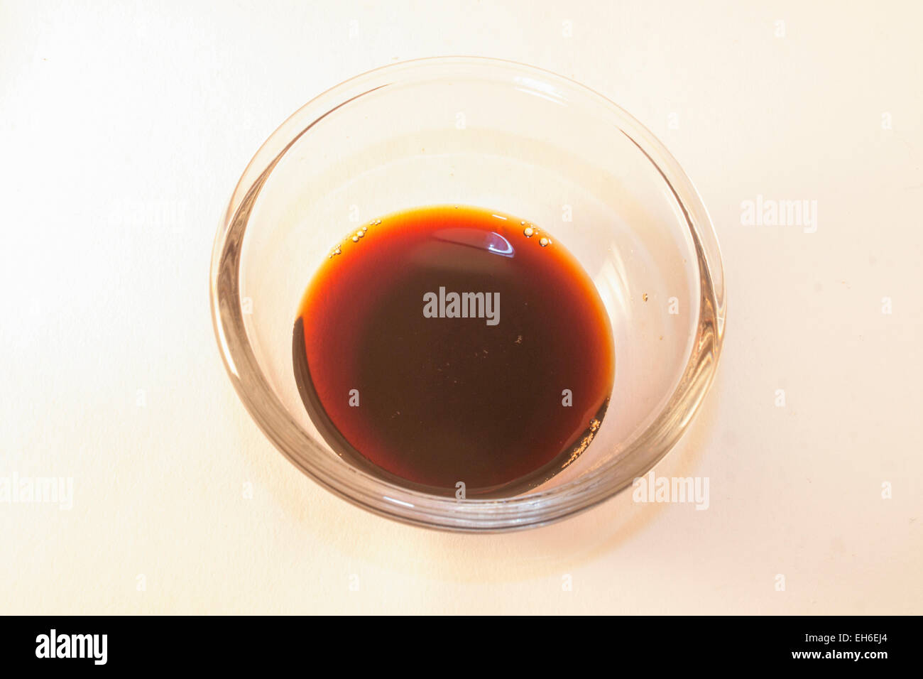 Brown soy sauce, isolated on white background Stock Photo Alamy