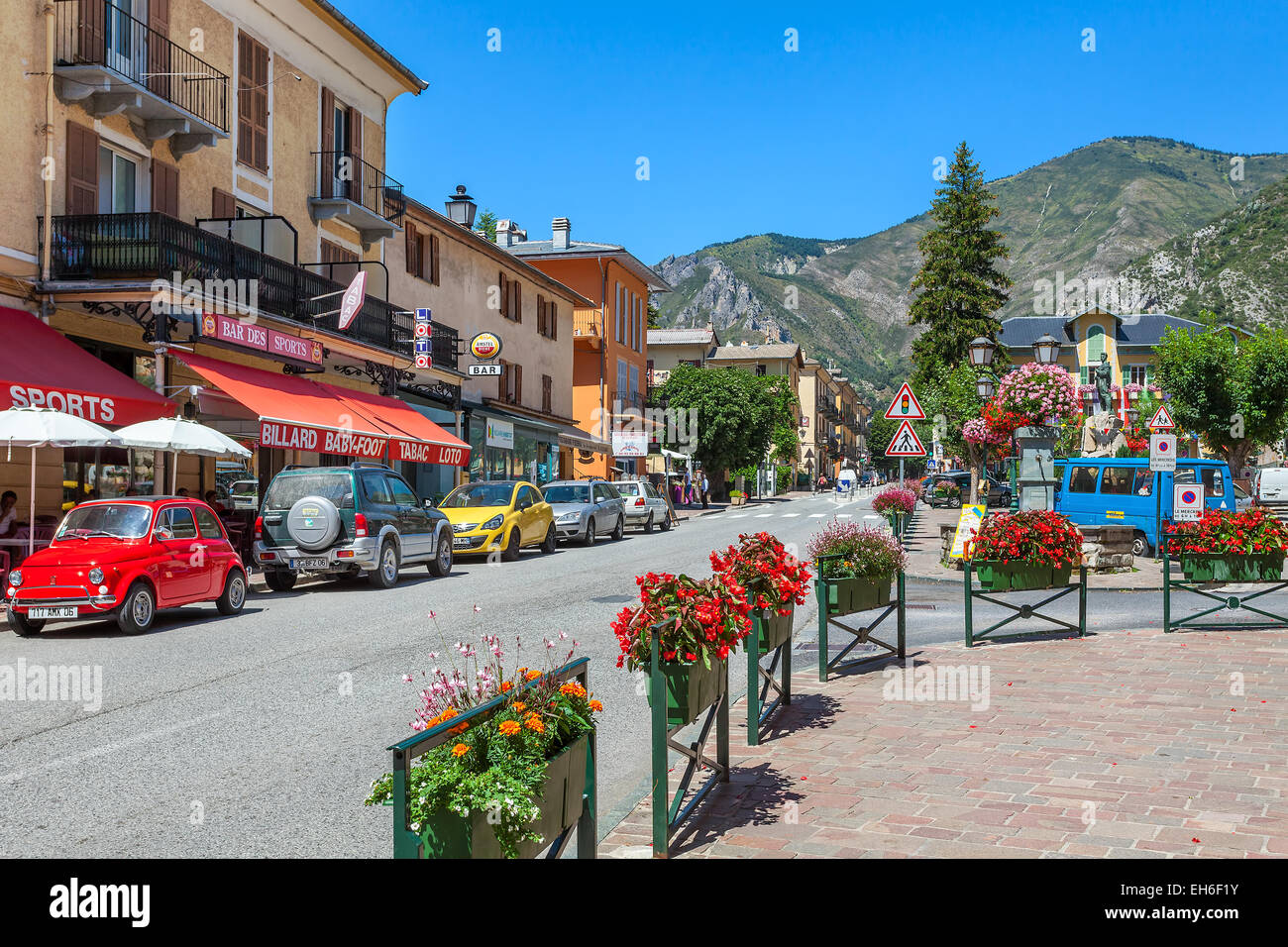 Small town of Tende in France. Stock Photo