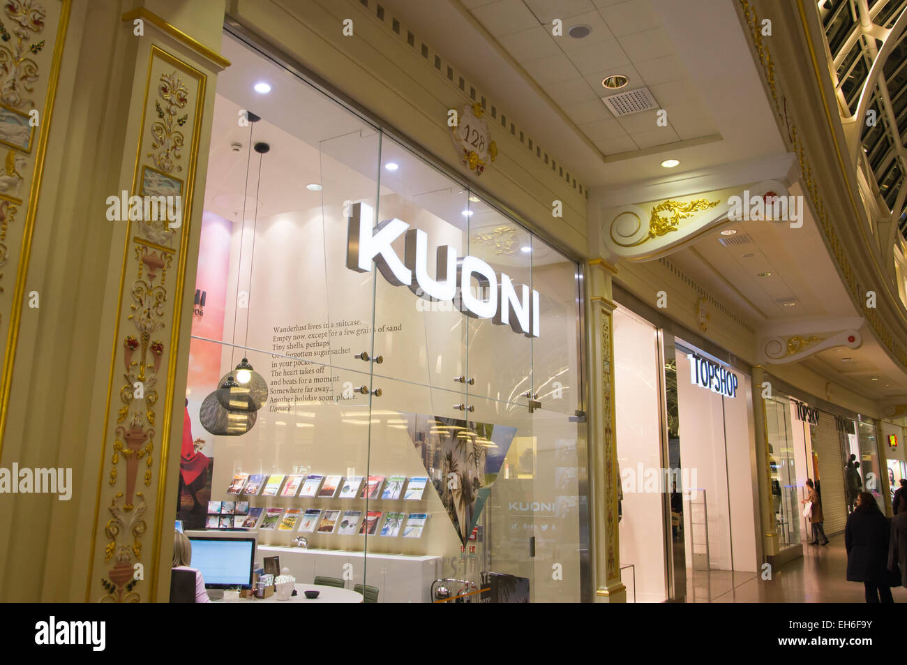 Kuoni shop, Trafford Centre, Manchester, UK Stock Photo Alamy
