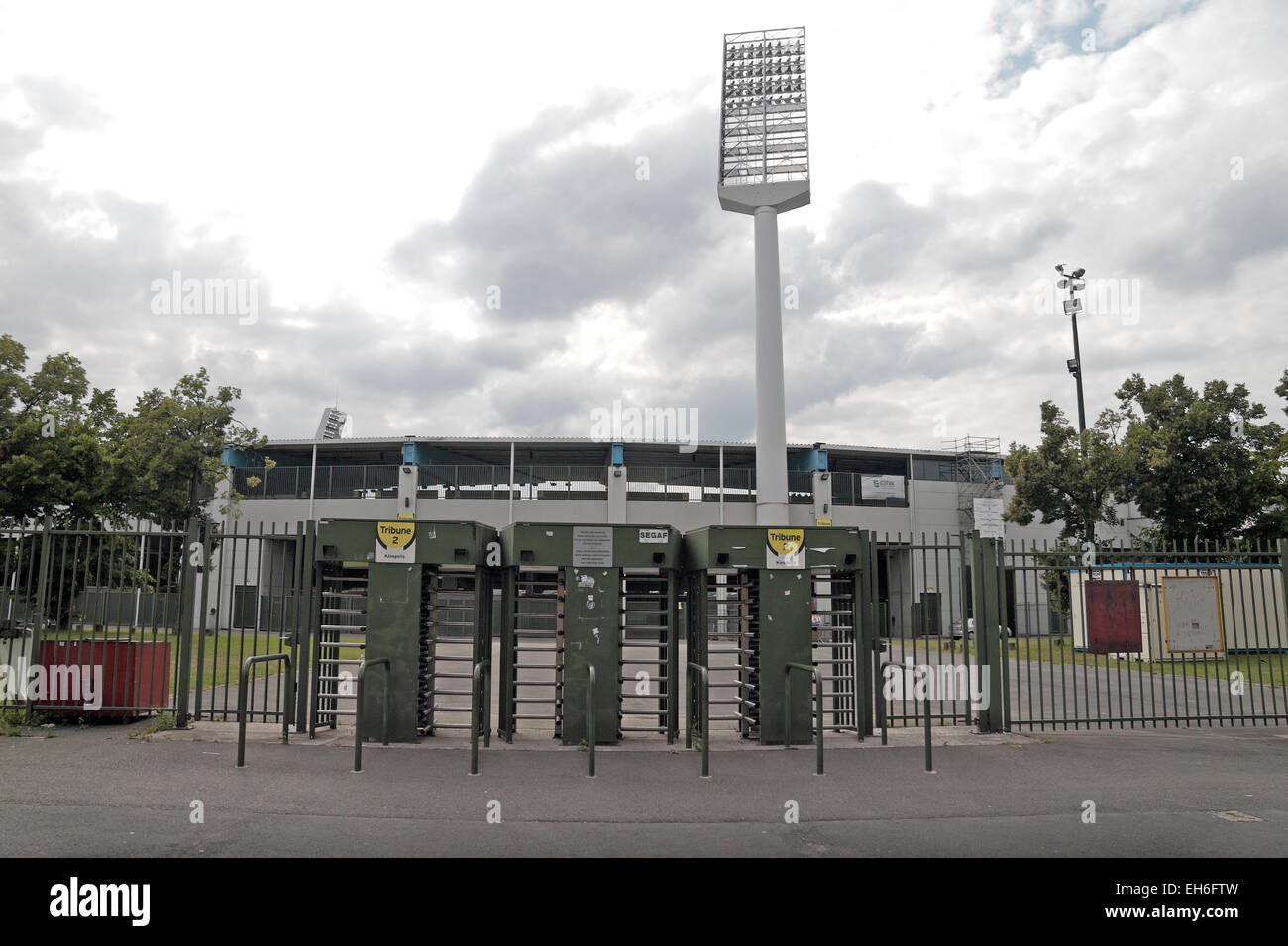 The King Baudouin Stadium (previously called the Heysel stadium, site of the Heysel disaster in 1985), Brussels, Belgium. Stock Photo