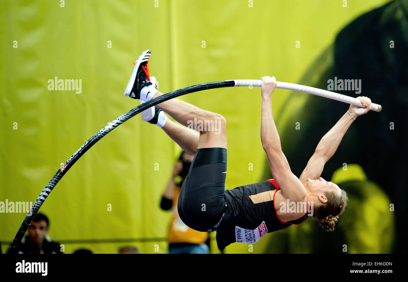 Tobias Scherbarth of Germany in action during the men's pole vault ...