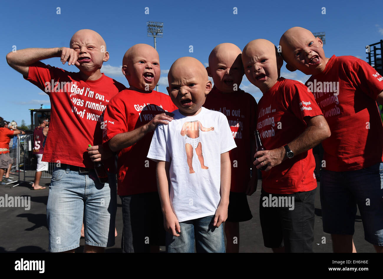 Napier, New Zealand. 08th Mar, 2015. Fans during the ICC Cricket World Cup match between New Zealand and Afghanistan at McLean Park in Napier, New Zealand. Sunday 8 March 2015. Credit:  Action Plus Sports/Alamy Live News Stock Photo