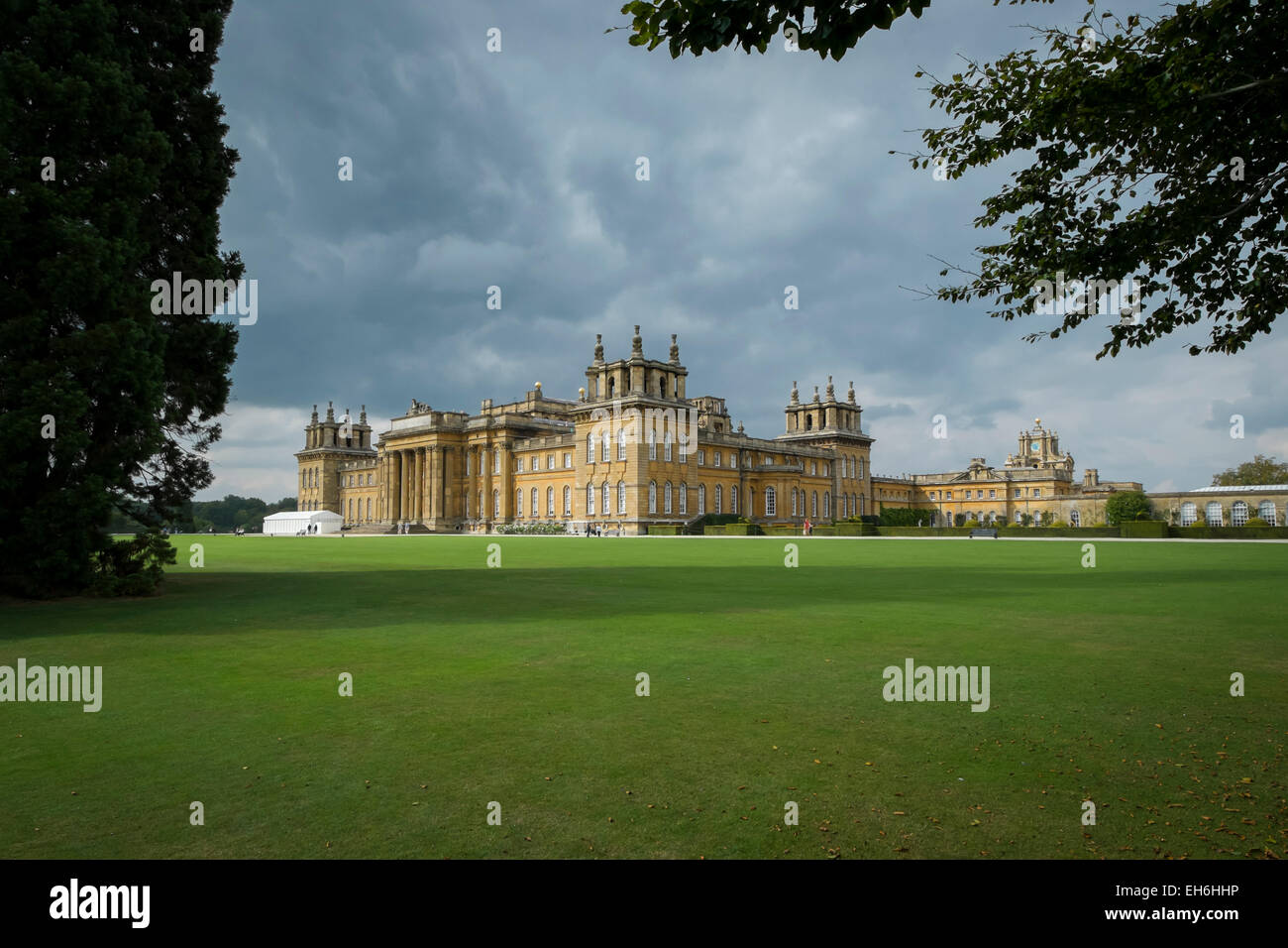 Woodstock, Oxfordshire: The magnificient Blenheim Palace Stock Photo