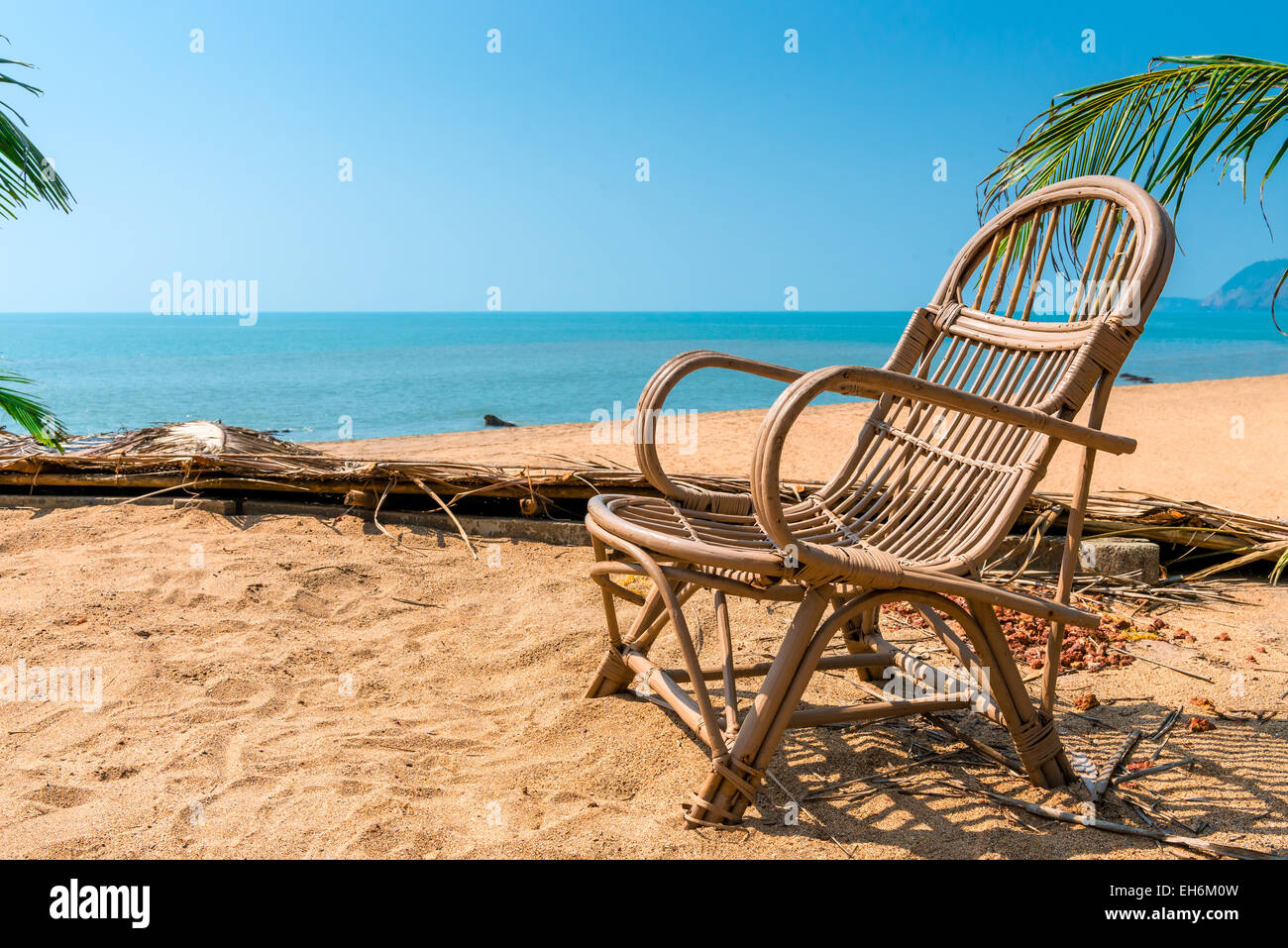 Empty chair on beach hi-res stock photography and images - Alamy