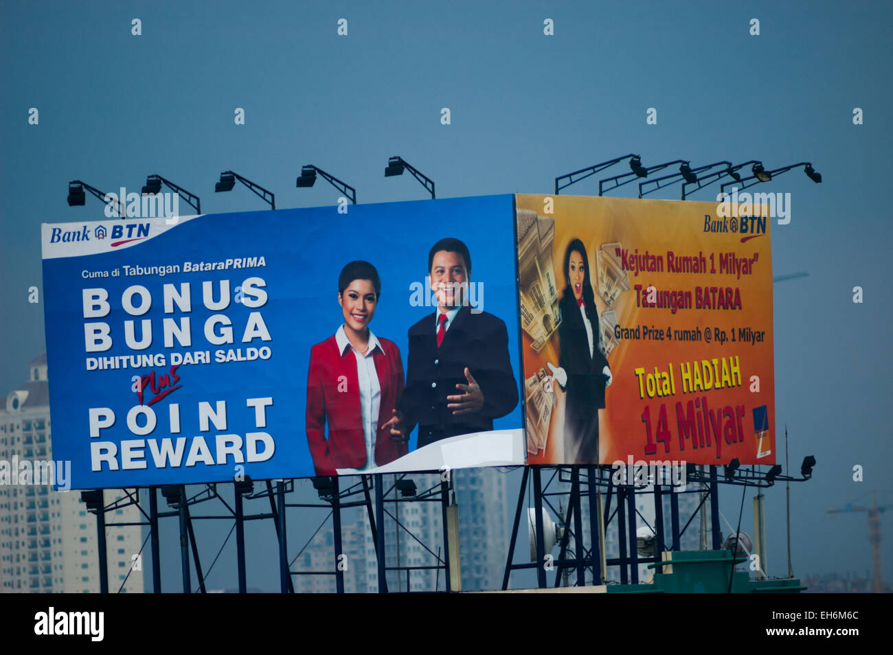 A Banking Program Advertisement Billboard In Jakarta Stock Photo Alamy