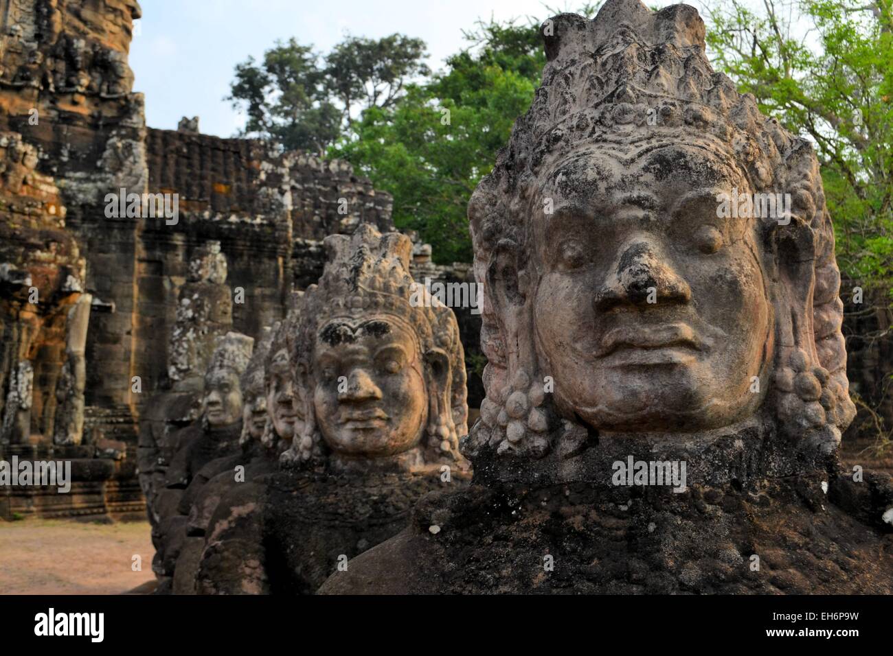 East gate of Angkor Thom Ancient city, Cambodia Stock Photo Alamy