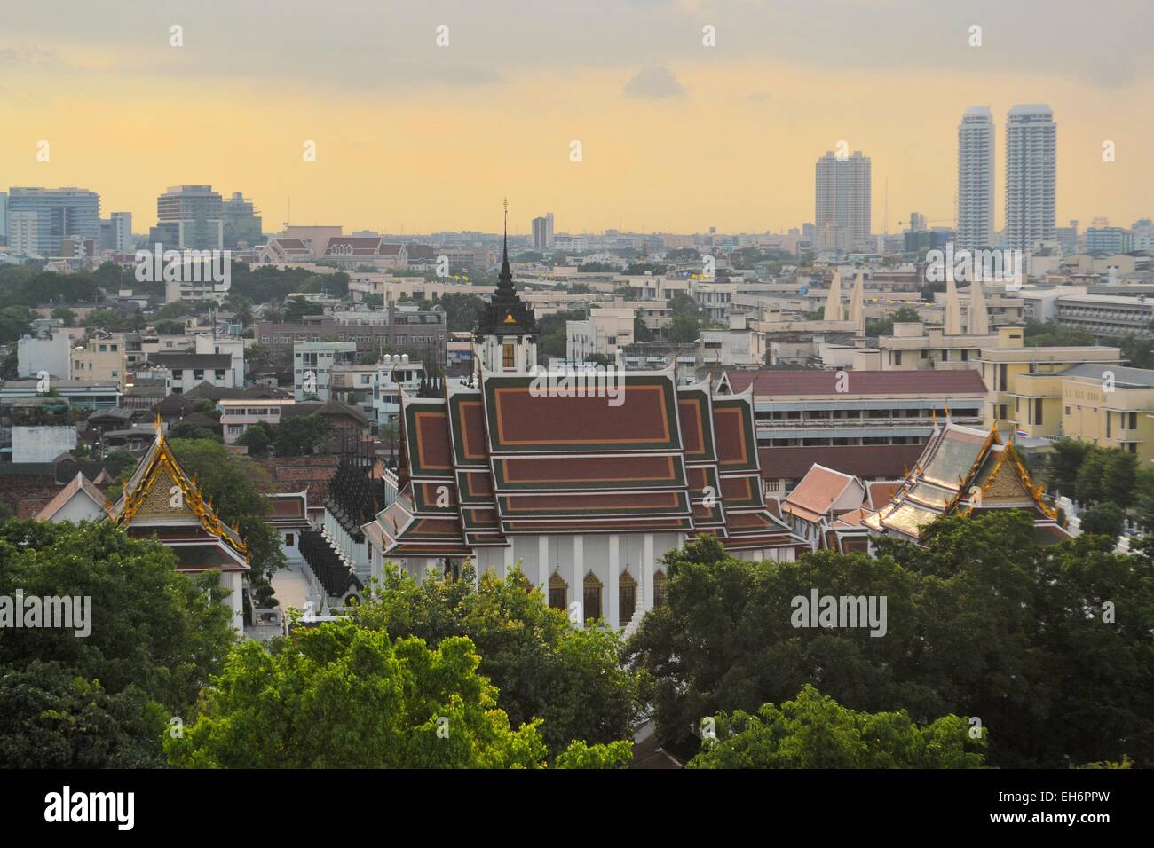 Cityscape in urban Bangkok,capital of Thailand Stock Photo
