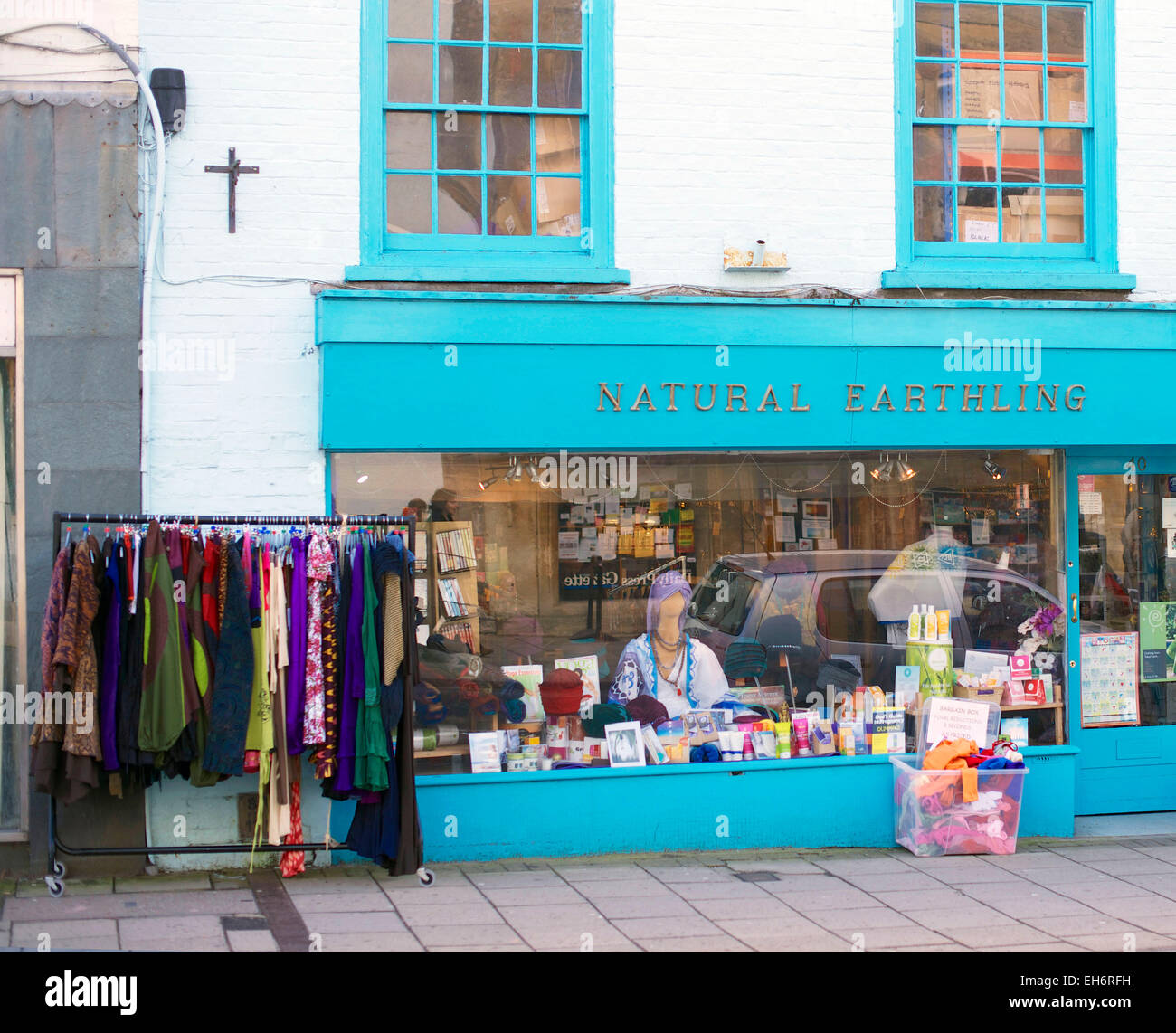 New Age Shop in Glastonbury Somerset England Stock Photo