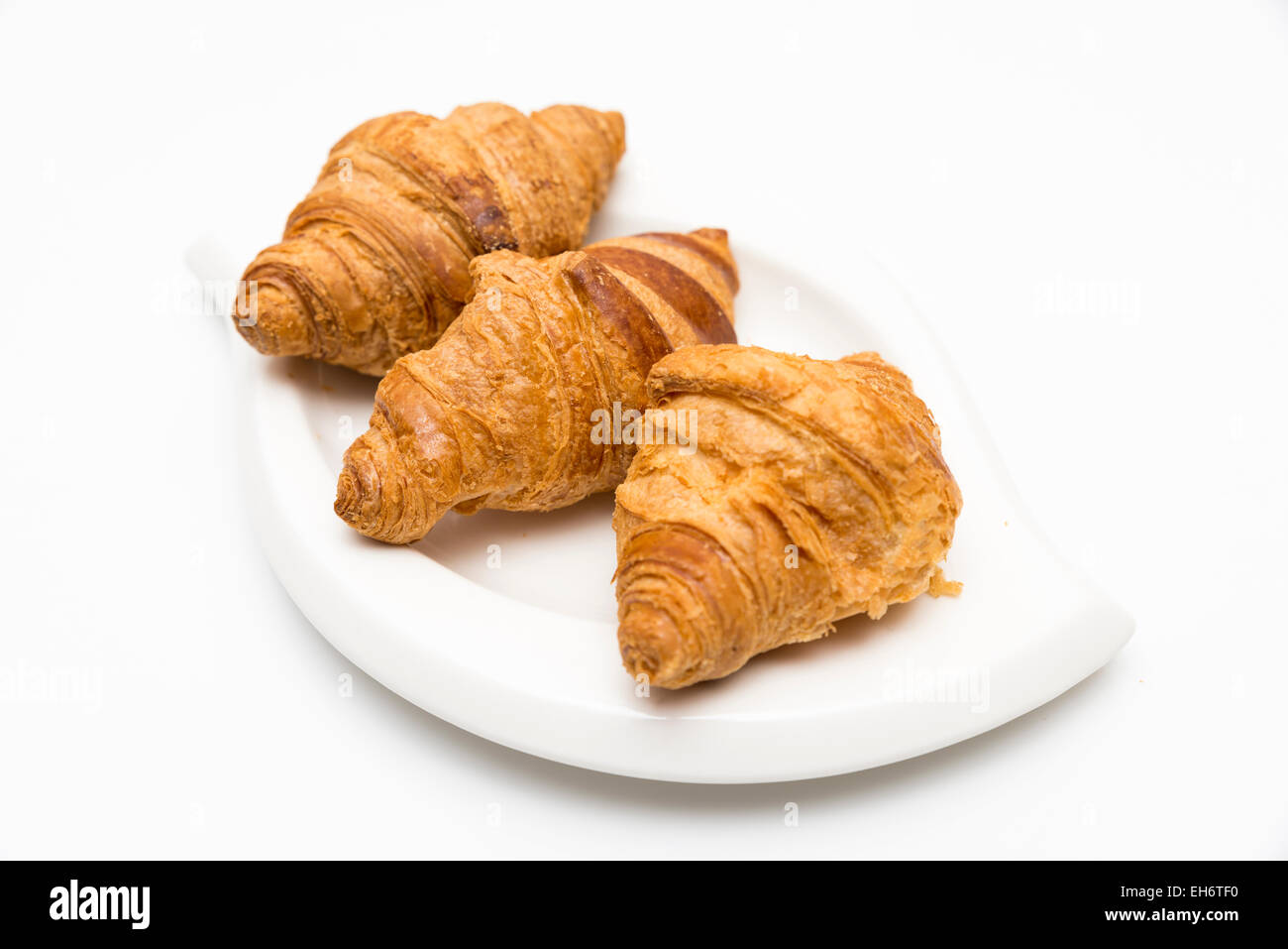 croissant on a white background Stock Photo