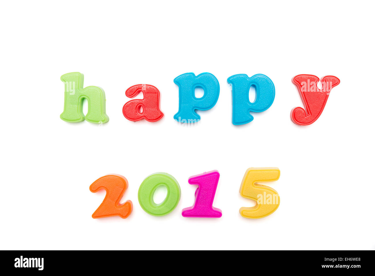 Happy new year on a white background Stock Photo
