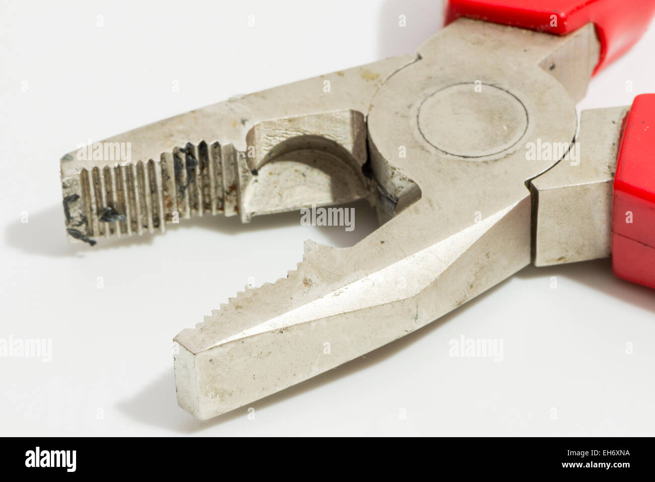 pliers with teeth on a white background Stock Photo Alamy
