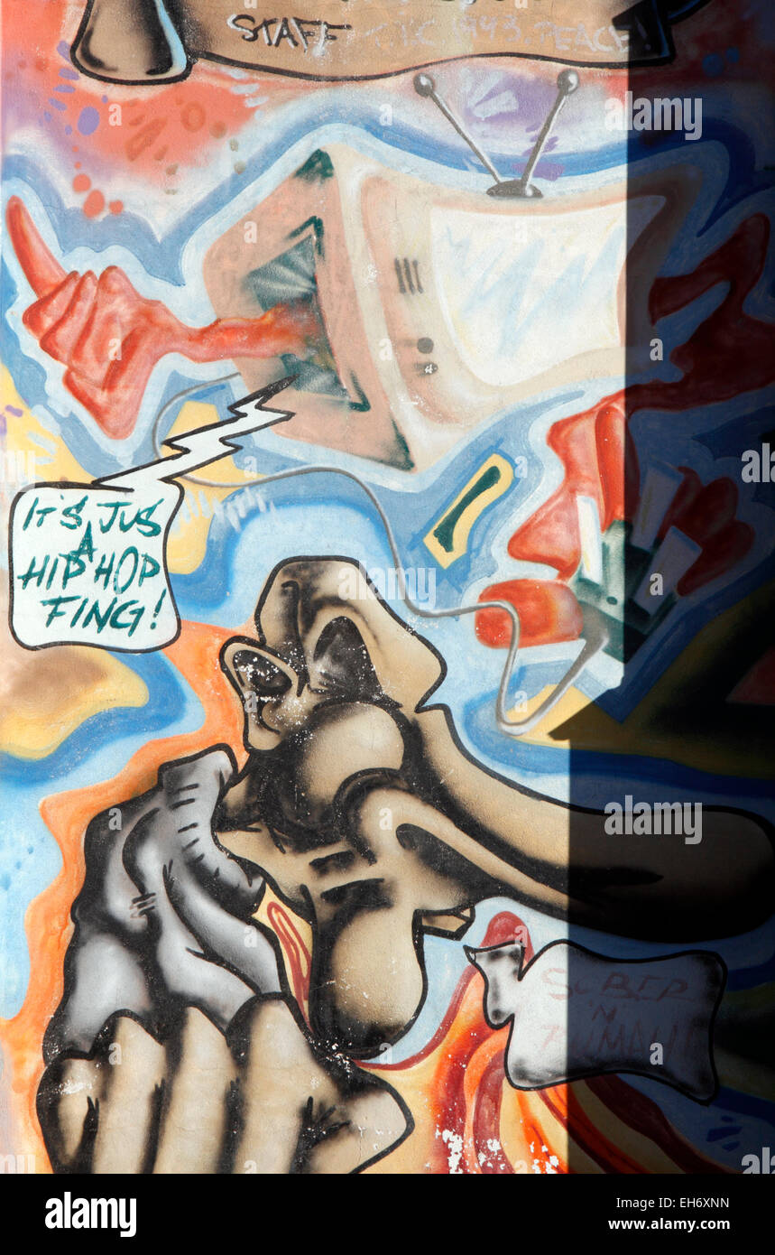 Graffiti on a wall in Banbury, Oxfordshire Stock Photo