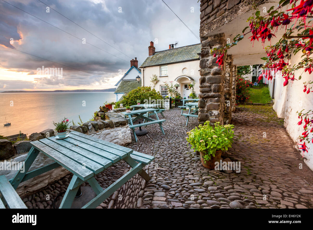 The world famous fishing village of Clovelly, Devon, England, United Kingdom, Europe. Stock Photo