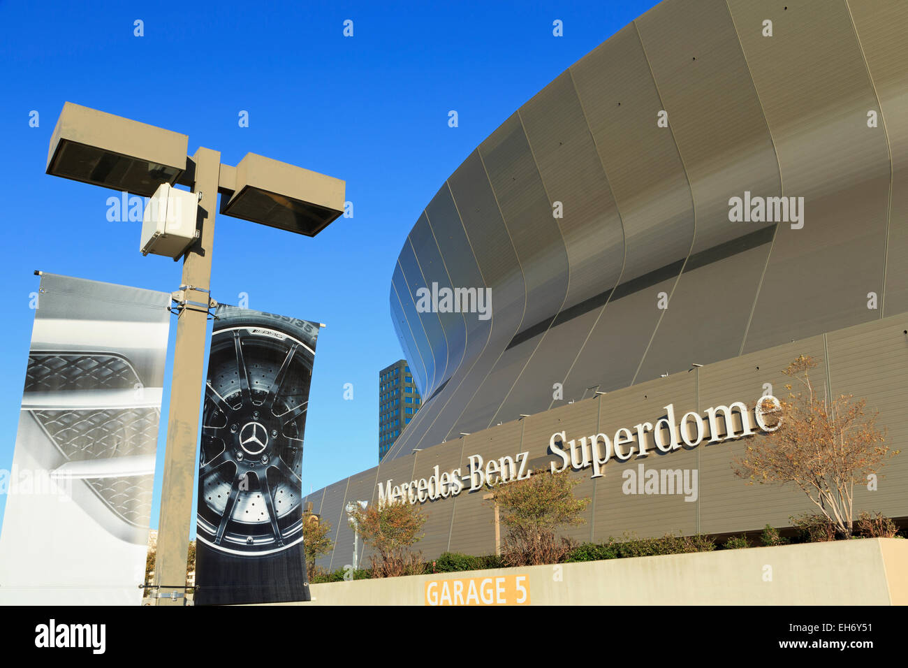 Superdome, Central Business District, New Orleans, Louisiana, USA Stock Photo
