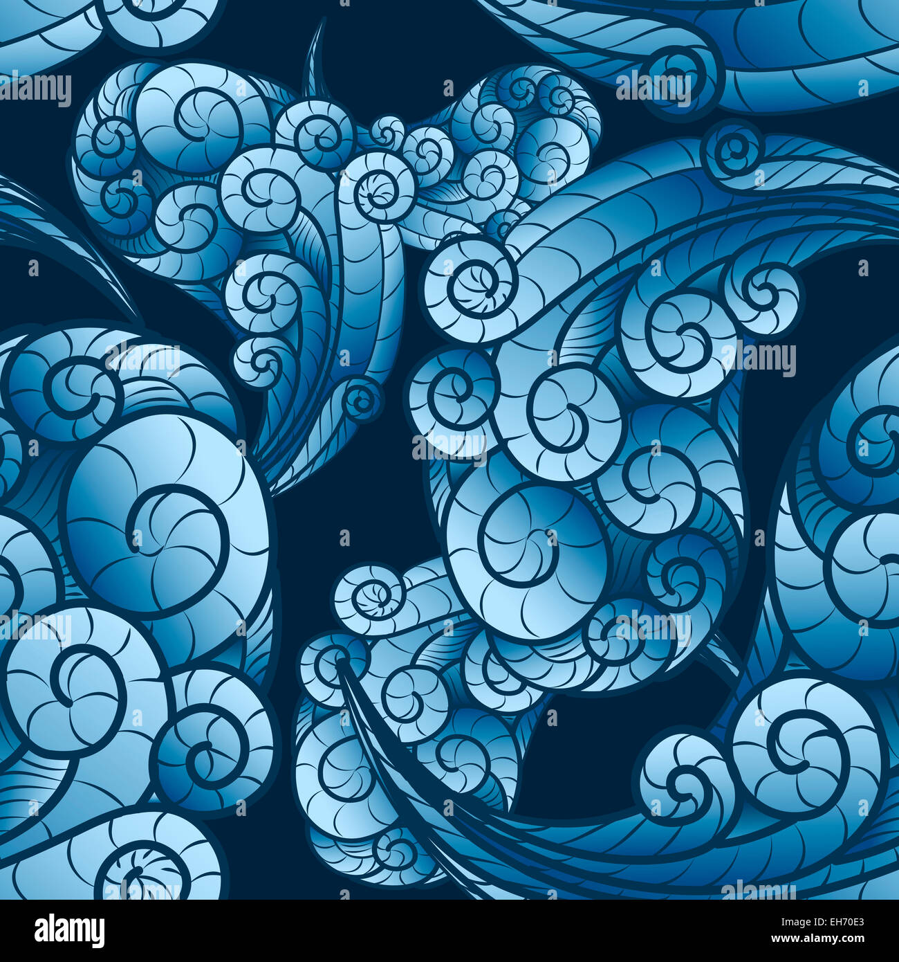 Seamless wave pattern hi-res stock photography and images - Alamy