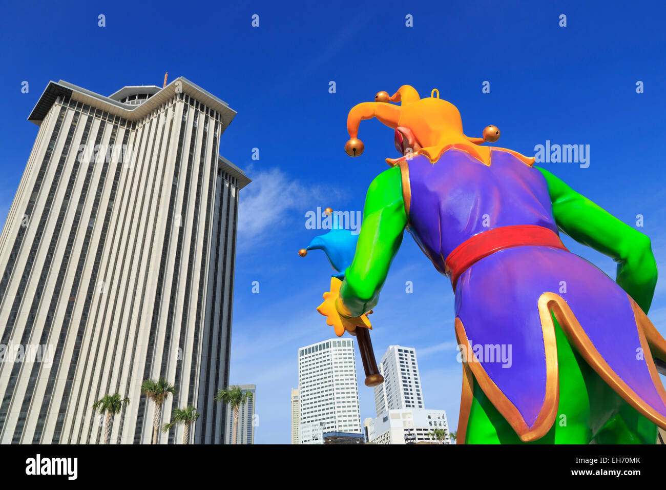 what are mardi gras statues made of
