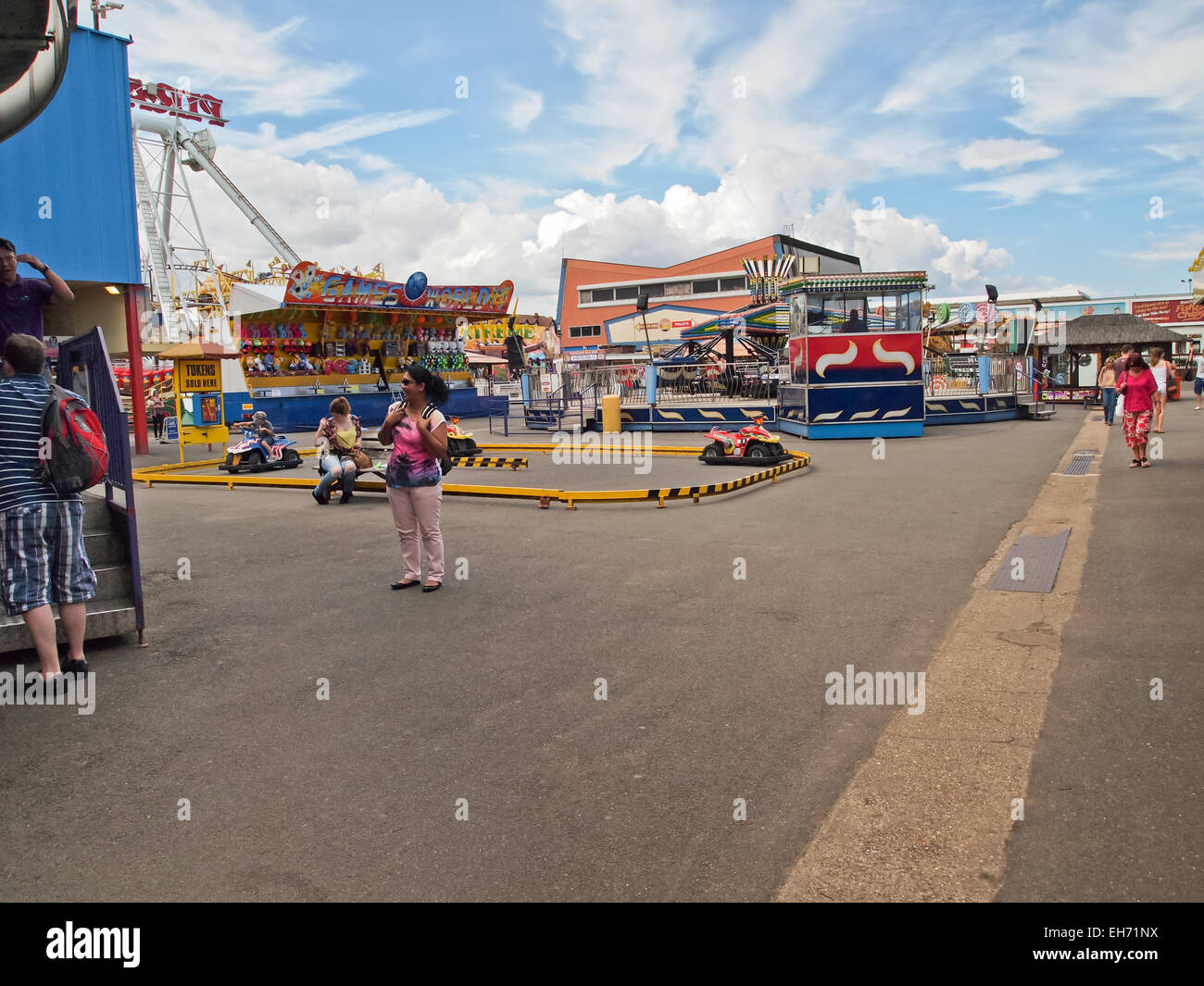 Amusement Park in Skegness Stock Photo