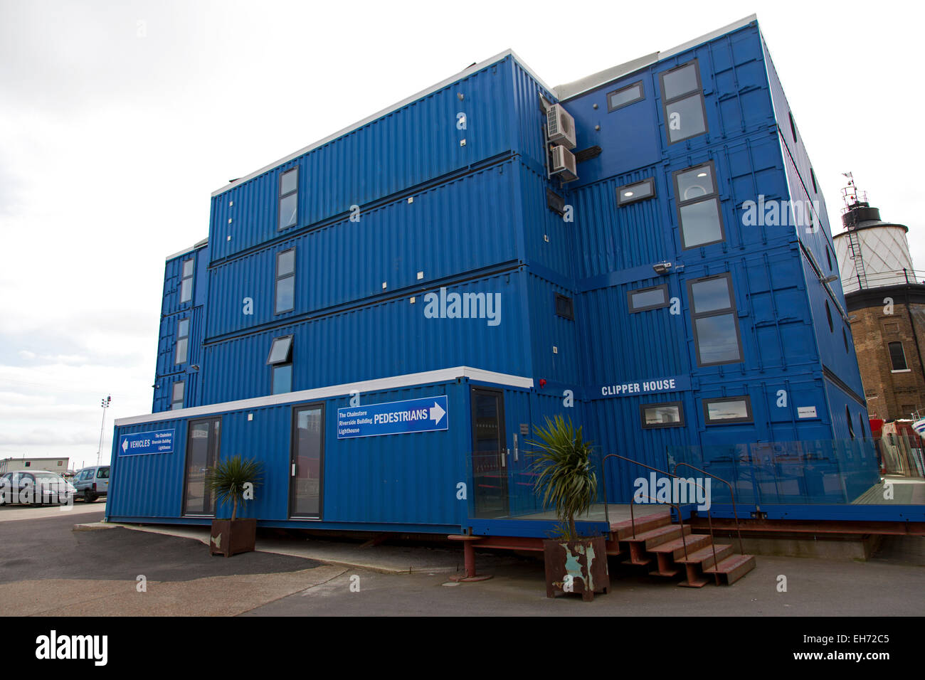 Container City, Trinity Buoy Wharf, Tower Hamlets, London, England, UK. Stock Photo