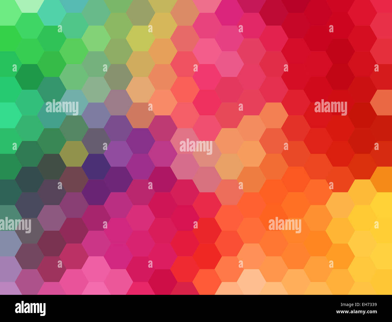 abstract colorful geometric vector background, hexagon pattern Stock Photo