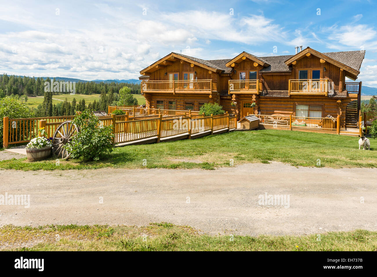 Dove Lodge, Echo Valley Ranch and Spa, Clinton, British Columbia, Canada  Stock Photo - Alamy